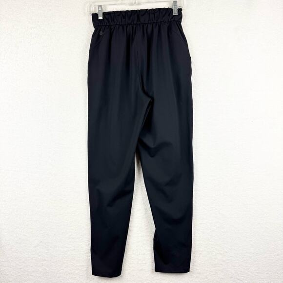 Lululemon Keep Moving Drawstring Athleisure Pant 7/8 High-Rise Black Size 4 - Picture 13 of 16